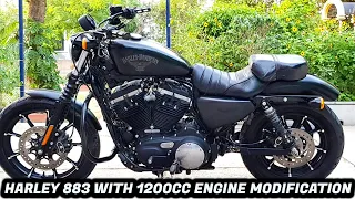 Test riding the Harley Davidson Iron 883 with 1200 CC Engine | Born Creator