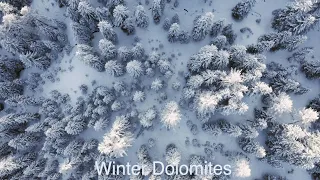 Winter in the dolomites - Drone 4k