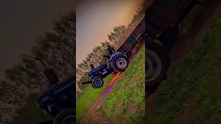 Farmtrac 60 epi loaded trolley pulling 🚜💪💪 #shorts #tractor