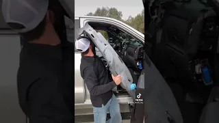 Crew cab truck headliner removal