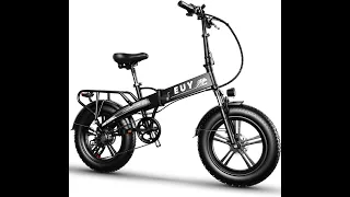 Auloor Electric Bike,750W Ebikes for Adults, 20 Fat Tire Electric Bike for Adults, 30MPH Folding Ele