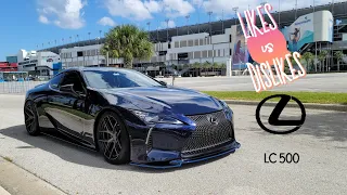 Lexus LC500 Top 3 Likes vs Dislikes