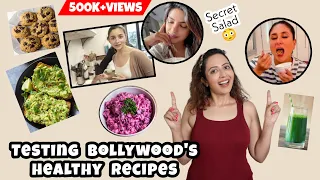 Eating Bollywood Superstar's Favorite HEALTHY DISHES | Food Challenge | (English Subtitles)