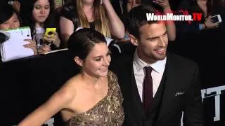 Shailene Woodley, Theo James arrive at 'Divergent' Los Angeles premiere