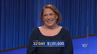 Trans woman Amy Schneider wins 32nd game on 'Jeopardy!'