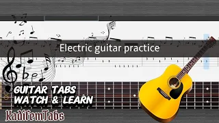 Electric guitar practice