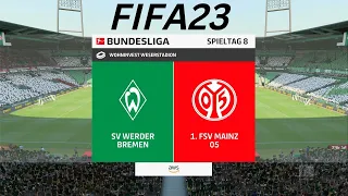 Fifa 23 Werder Bremen vs Mainz 05 - Bundesliga Match [Fifa 23 Gameplay] [Ps4]