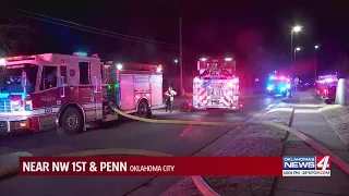 Vacant home consumed by flames in Oklahoma City