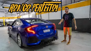 COLOQUEI UM ESCAPAMENTO NOVO NO MEU CIVIC TYPE R!!🔥🚀 COMPLETOU O CARRO