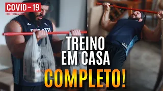 Um treino COMPLETO para TODO MUNDO fazer em CASA!