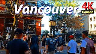 🇨🇦【4K UHD】Downtown Vancouver Walking Tour, Canada 2022