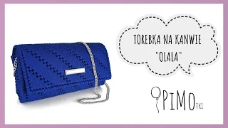 Torebka Wyszywana na Plastikowej Kanwie - Kopertówka "OLALA" - Jak zrobić? - Plastic Canvas Bag