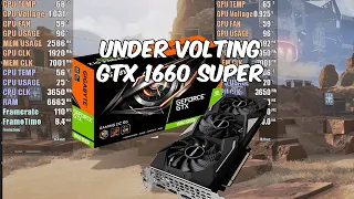 GTX 1660 SUPER UNDERVOLTING