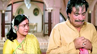 Kader Khan अपनी पत्नी से अलग होक खूब रोये | Raja Babu | Govinda - Kader Khan Emotional Scene