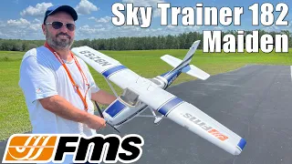 FMS Sky Trainer 182 Maiden Flight • BEGINNER RC PLANE SERIES VIDEO 4