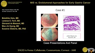 MIS vs endolumenal approaches for early gastric cancer: Case presentations & panel