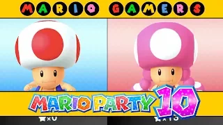 Mario Party 10 - Airship Central  (Toad vs Toadette) - Multiplayer Mode