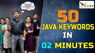 50 Java Keywords In Just 2min | V cube Software solutions | Best Training Institute In Hyd | KPHB