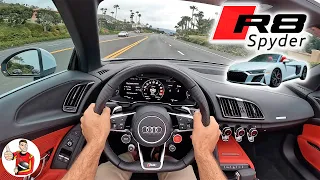 The Audi R8 Performance Spyder RWD is Supercar Star Power for Less $$ (POV Drive Review)