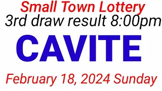 STL - CAVITE February 18, 2024 3RD DRAW RESULT
