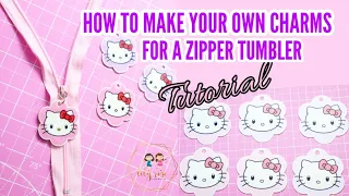 How to make charms for a zipper tumbler | 2 ways to heat and seal Shrink Plastic