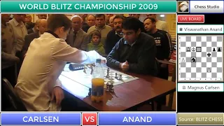 KICK KNIGHT OUT!!! CARLSEN VS ANAND | WOLRD BLITZ CHAMPIONSHIP 2009