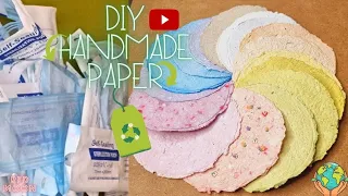 How to make handmade paper without frame |DIY handmade paper| Recycle paper