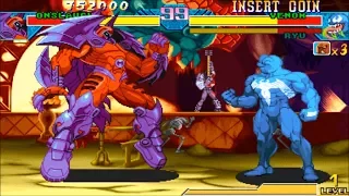 Marvel vs. Capcom [Arcade] - play as Onslaught (playthrough)