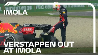 Verstappen Crashes Out of Podium Position After Right Rear Failure | 2020 Emilia Romagna Grand Prix