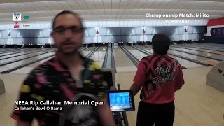 NEBA Rip Callahan Memorial Open Singles Match Play Final: Purches vs. Milito - 7-17-2022