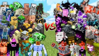 OP MOBS vs OP BOSSES in Minecraft Mob Battle