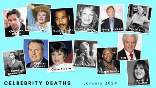 Notable Celebrities That Died - January 2024 - #celebritydeaths2024 #celebritydeathstoday