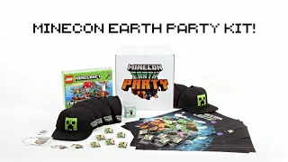 MINECON Earth Party Kit UNBOXED! (Minecraft)