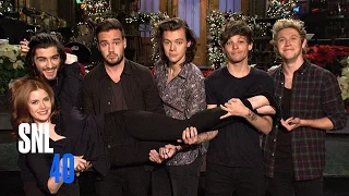 SNL Host Amy Adams Meets One Direction Under The Mistletoe