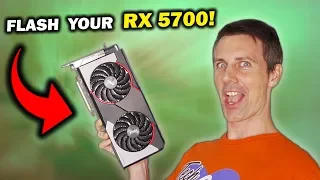 How to Flash your RX 5700 into a 5700 XT - FREE Performance! (with benchmarks vs 5600 XT / 5700 XT)