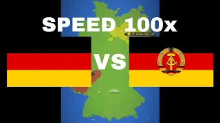 Jerman Barat VS Jerman Timur. 100x Speed - WorldBox Timelapse