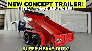 EXCLUSIVE! CONCEPT 1/2-Ton LowBoy DUMP TRAILER from Texas Pride Trailers!