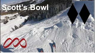 Skiing Scott's Bowl at Park City (Feb 23, 2024)