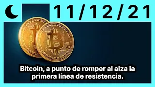 Bitcoin, a punto de romper al alza la primera línea de resistencia.