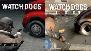 WATCH DOGS VS WATCH DOGS LEGION - Physics and Details Comparison