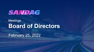 Board of Directors - February 25, 2022