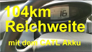 100km Reichweite mit CATL Akku