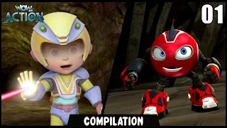 Vir: The Robot Boy & Rollbots | Compilation 01 | Action show for kids | Wow Kidz Action