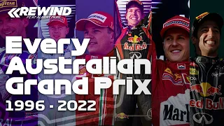 Every Australian F1® Grand Prix at Albert Park (1996 - 2022)