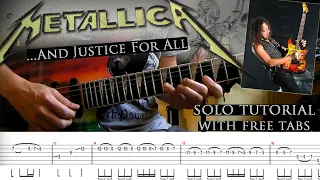 Metallica - ...And Justice For All guitar solo lesson (with tablatures and backing tracks)