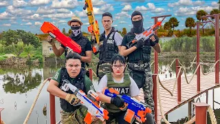 Superheroes Nerf: Police  X-Shot Nerf Guns Fight Against Criminal Group + More