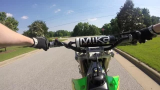 kx125 top speed run