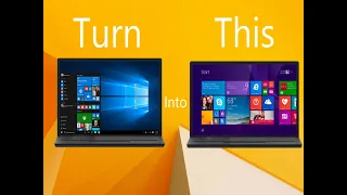 How to make Windows 10 look like Windows 8/8.1