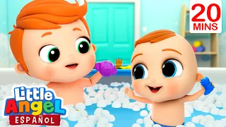 Bebé Juan Aprende a Bañarse | Caricaturas | Canciones Infantiles🎵| Little Angel Español