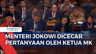 [FULL] Ketua MK Cecar 4 Menteri Jokowi soal Anggaran hingga Penyaluran Bansos